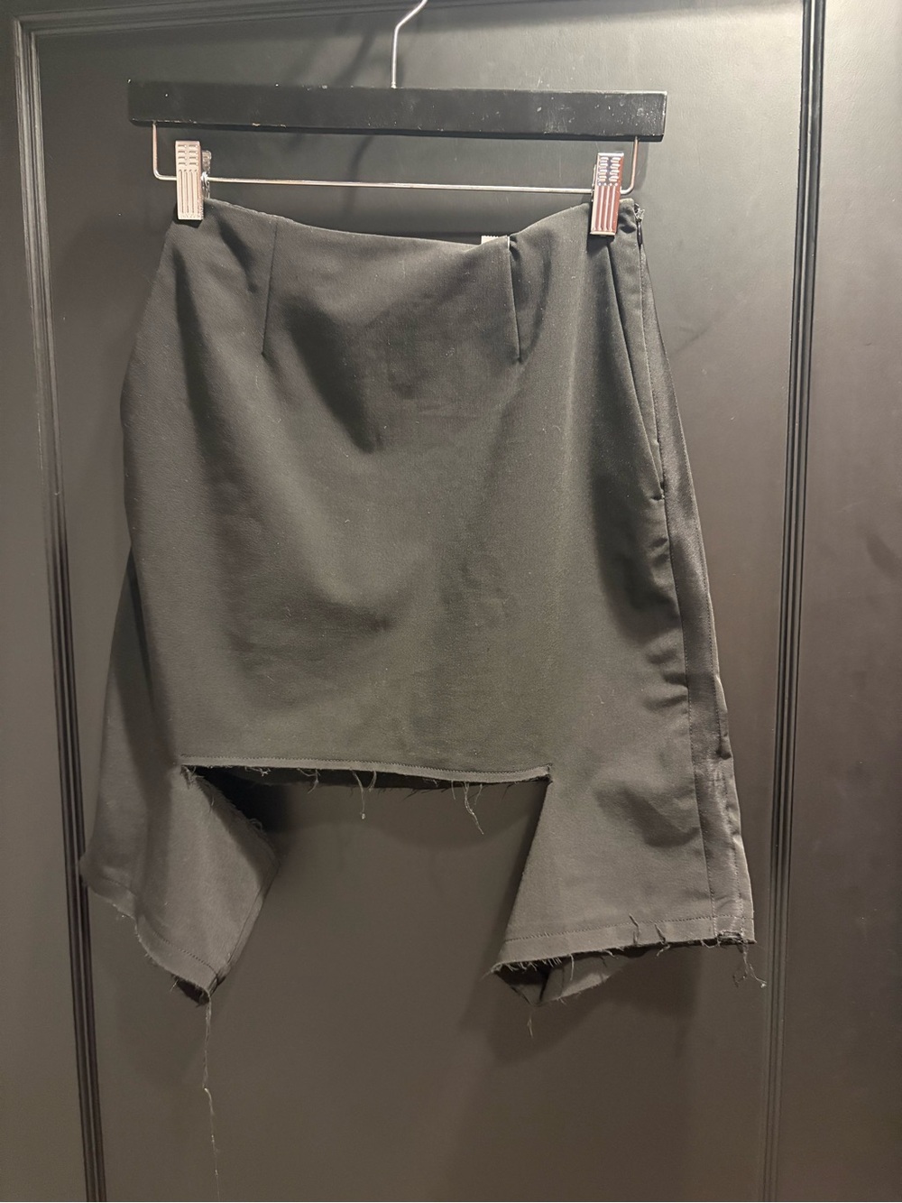 Maison Martin Margiela deconstructed slit skirt Pockets grosgrain tuxedo side 38